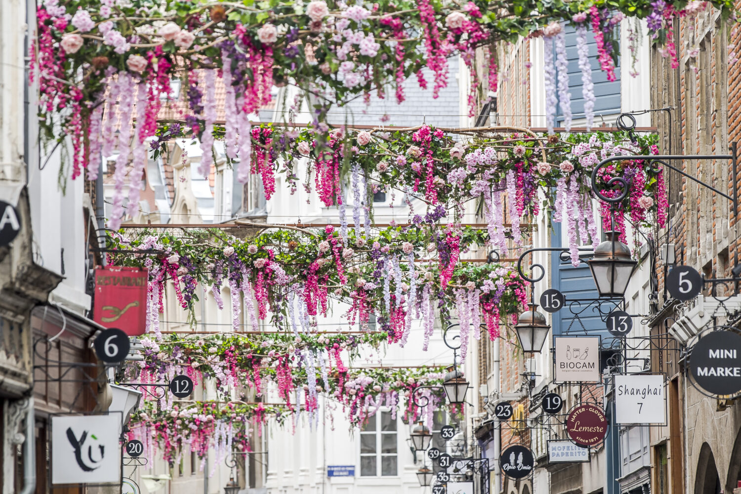 Commerce en fleur